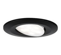 Spot encastré LED Calla orientable IP65 rond 90mm 30° 6W 500lm 230V 4000K Noir mat Noir mat G