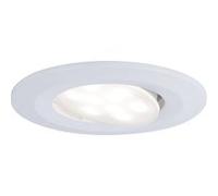 Spot encastré LED Calla orientable IP65 rond 90mm 30° 6W 530lm 230V 4000K Blanc dépoli Blanc dépoli