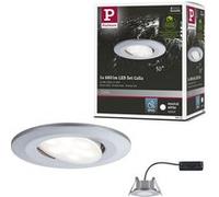 Paulmann Spots encastrés LED Calla rond 99928 - 1x6W IP65 Chrome mat 4000K