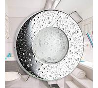 Spot encastré LED chrome 5 Watt blanc chaud super plat 230V - convient pour salle de bain, extérieur IP44 - design élégant, transformateur intégré - trou de perçage 55-60mm -