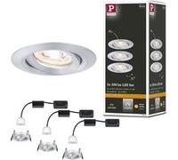 Paulmann Spot encastré LED Easy Dim Nova Mini Plus orientable Ø66mm 3x4,2W 2700K gradable Alu