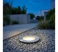 Spot Encastré LED En Aluminium Nickel Rond Ø12 Cm IP67 3000 K Jardin