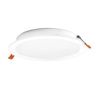 Osram Spot encastré LED Essential 220 mm 18 W blanc, downlight blanc chaud 3 000 K, spot de plafond encastré boîtier PP IP20