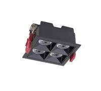 Spot Encastré LED Noir 4000 K Bureau B:9 Cm Moderne Encastre Salon