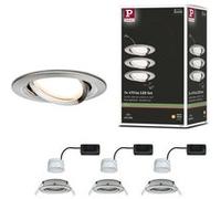 Paulmann 93447 Nova Spot encastrable jeu de 3 LED LED 18 W fer (brossé)