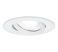 Spot encastré LED Nova Plus Luminaire individuel orientable IP65 rond 93mm 30° GU10 6W 470lm 230V gradable 4000K Blanc dépoli Blanc dépoli G