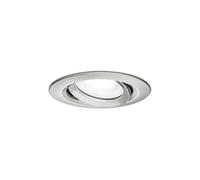 Spot encastré LED Nova Plus Luminaire individuel orientable IP65 rond 93mm 30° GU10 6W 470lm 230V gradable 4000K Acier brossé