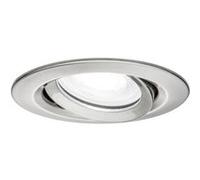 Paulmann Spot encastré Nova Plus – LED orientable gradable GU10 IP65 6W 4000K Acier brossé
