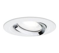 Paulmann Spot encastré LED Nova Plus 6W GU10 470 lm 4000K IP65 orientable 93 mm Blanc dépoli/Chrome