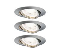 Spot encastré LED Paulmann Base 3 x 5 W, 3 000 K, acier brossé | KIT COMPLET - Le kit se compose de trois luminaires