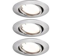 Spot encastré LED Smart Home Zigbee 3.0 Base Coin Kit de base orientable rond 90mm 20° Coin 3x4,9W 3x430lm 230V gradable 3000K Acier brossé Acier brossé