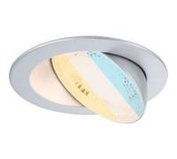 Spot encastré LED White Select Aumus Spot individuel rond 105mm 90° 5W 700lm 230V gradable 2700 - 6500K Chrome mat Chrome mat G