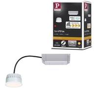 Spot encastré modulaire LED Smart Home Zigbee 3.0 Blanc chaud Coin Kit de 1 rond 51mm Coin 6W 470lm 230V gradable 2700K Satiné Blanc chaud