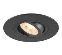 SLV Spot encastré New Tria 75 XL rond - noir - GU10 - 1007625