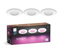 Spot encastré - PHILIPS HUE - Pack de 3 - 90mm - LED multicolore - Compatible Alexa - A+