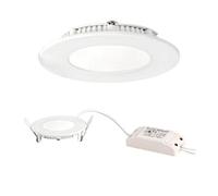 spot encastré rond - aric flat led 5 - 5 watts - 4000 degrés kelvin - blanc - aric 50359