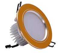 Spot encastré Rond en Aluminium moulé sous Pression doré pour Magasin de vêtements, éclairage Classique et créatif, Panneau LED Anti-éblouissant, éclairage de Plafond pour intérieur et Commercial
