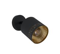 Spot ESTEPERRA E27 1X28W en acier noir D120mm