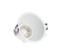 Spot GU10 50W 2700K Rond profond Blanc IP20