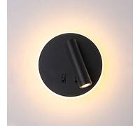 Spot-il en feux murale rotatif Applique câblée avec interrupteur, lampe murale en acrylique réglable de la teinte, les lumières murales modernes pour le salon des lampes de lecture de lit de chambre