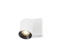 Spot KENNY I plafonnier/applique blanc/noir 230V GU10 35W