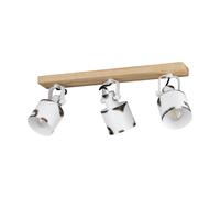 Spot KILBURN E27 3X40W en bois marron 590x0x170mm