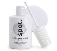 spot. Kit de retouche pour porcelaine et électroménager, pour les éclats, rayures, fissures et taches sur carrelage, surfaces métalliques, céramique et fibre de verre, Blanc brillant, 30 ml