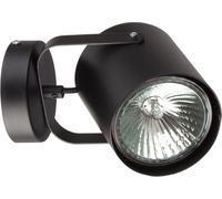 Spot Lampe Mur Noir Orientable Ø 12 Cm E27 Lumière De Lecture Chambre À Coucher
