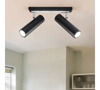 Spot Lampe Plafonnier Salle De Séjour Éclairage Lampe Orientable Noir
