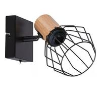 Paulmann Spot Lanke 1 flamme max. 1x20 W E14 noir/bois métal