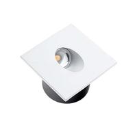 Optonica Spot LED 3W Encastrable pour Escalier Carré Blanc AC 220-240V Blanc Neutre 4200K