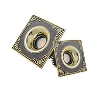 Spot LED 4,3 Pouces, plafonnier encastré de Luxe entièrement en cuivre, 6 W, 8 W, 10 W, 12 W, 14 W, Angle réglable, Simple, éclairage Mural, pour Salon, Chambre à Coucher, Cuisine, 10 W, 4 000 K