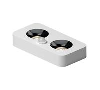 Spot LED Blanc pour Plafond - Spot d'aentuation directionnel, plafonnier carré Moderne, Spots en Aluminium pour Salon, Chambre, Couloir, entrée