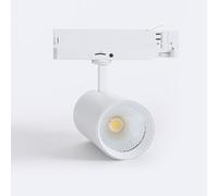 Spot Led Carlo 40w Pour Rail Triphasé No Flicker Blanc Blanc Chaud 3500k