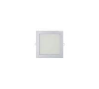 Spot LED carré EDM - 22cm - 20W - 1500lm - 4000K - Cadre chromé - 31585