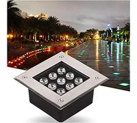 Spot LED Carré Encastrable Exterieur Eclairage Enterre IP67 Étanche 12V Basse Tension Spot LED Pour Terrasse Pour Jardins, Terrasses, Allées de Piscines, Éclairage Architectural ( Couleur : Vert , Tai