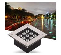 Spot LED Carré Encastrable Exterieur Eclairage Enterre IP67 Étanche 12V Basse Tension Spot LED Pour Terrasse Pour Jardins, Terrasses, Allées de Piscines, Éclairage Architectural ( Couleur : Blanc chau