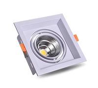 Spot LED carré encastrable, Mini plafonnier, 7 W/12 W/15 W/20 W, éclairage intérieur rétroéclairé, 3 000 K/4 000 K/6 000 K, sélectionnable