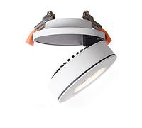 Spot LED COB encastré 12 W, Rotation à 360 °, plafonnier encastré, Grille LED, Spot Anti-éblouissement, luminaire Commercial, Panneau Lumineux, décoration, galerie, Hall d'exposition, Magasin