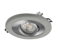 Spot LED Concrete GU10 Bright 4,5 W Nickel satiné, Aspect béton, Aluminium, Combinaison de matériaux unique