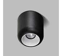 Spot LED de Plafond en saillie pour éclairage d'intérieur, Mini luminaire de Plafond Moderne, Spot cylindrique en Aluminium pour Couloir, galerie, Hall d'entrée, Noir 6 000 K