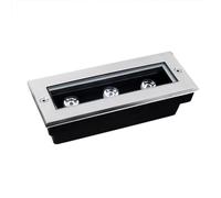 Spot LED d'extérieur encastré Basse Tension AC12/24 V, Longue Bande étanche IP66, éclairage de Sol pour Jardin, terrasse, allée, Place, allée (Vert 3 W AC12 V)