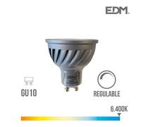 Ampoule électrique Pas de marque GU10 ampoule 6W 480 lumens ouverture réglable 120 6400K lumière froide EDM 35288