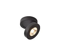 Spot LED d'intérieur 355 ° Downlight de Plafond Réglable Style Nordique Monté en Surface 3W/5W/7W Éclairage LED Applique Murale en Aluminium ou Spot 3000K Lumière Chaude (Couleur : Noir, Taille :