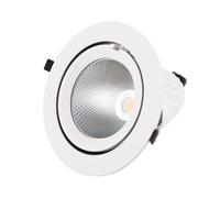 Spot LED Downlight 40W 6000Lm 4000ºK Circulaire Orientable 40 000H [HO-COB-C-OR-40W-W] |