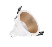 Spot Led Downlight Conique Gu10 6w Coupe Ø 75mm Pc No Flicker 4000k Beige Blanc Neutre