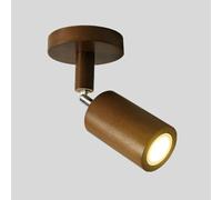 Spot LED en Bois, plafonnier orientable, luminaire sur Rail, Applique Murale pivotante, projecteurs directionnels, Lampes Aent pour Cuisine, Chambre, Salon, Bar