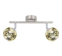Spot led en nickel mat 19,5x10x30cm globo lighting 56804-2 nickel mat G