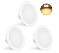 Spot LED Encastrable 230V 3W 3000K IP44 Spotsplafond 55-58mm 3PCS Blanc