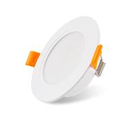 Spot LED encastrable 230V plat 5W, luminaires LED encastrables rayonnants pour salle de bain 3000/4000/6000K, spot de plafond IP54 pour salle de bain salon cuisine chambre à coucher